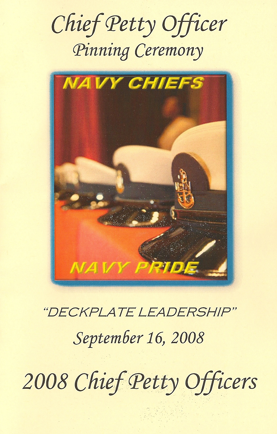 CPO Program 2008 Naval Station Great Lakes