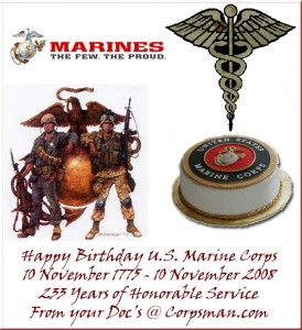 USMC 10 Nov 1775- 10 Nov 2008, 233 Years Strong