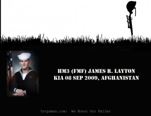 HM3 James A. Layton KIA 08 Sept. 2009