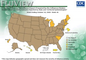usmap40 CDC Map for H1N1 16 Sept 2009