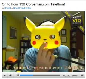 Hour 13 of Corpsman.com Telethon